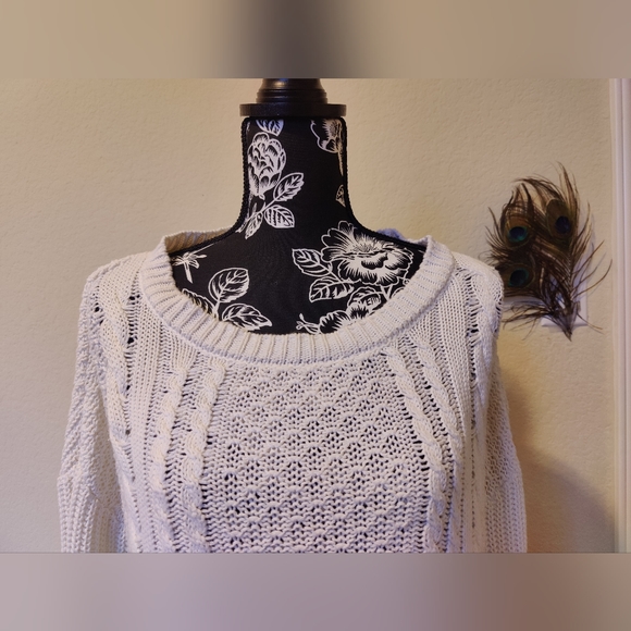 Gypsy Warrior women's off white / cream sweater π€π€ (Medium) π€π€ - Picture 3 of 16